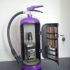 Extincteur mini bar violet ouvert