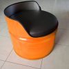 Fauteuil bidon recyclé club orange Hermès