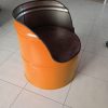 Fauteuil bidon recyclé dossier Orange Hermes